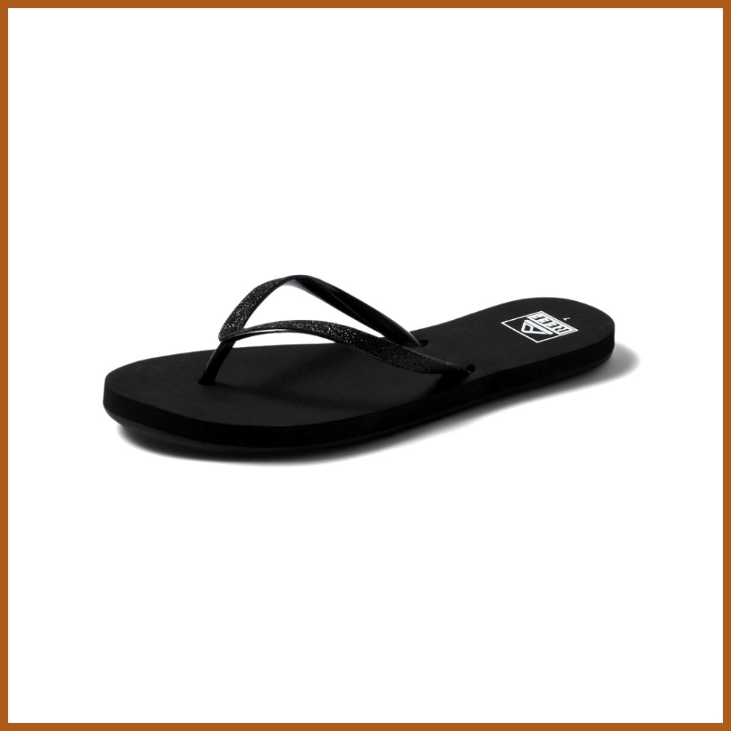 Pvc-Free Strap Sandals, Soft Eva Footbed, Sparkly Tpu Flip Flops